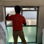 安全対策、愛知県豊明市での防犯窓鍵＋飛散防止フィルム施工工事が完了。