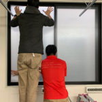 防犯対策、愛知県春日井市、防犯フィルム・防犯窓鍵施工工事が完了。