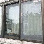 防犯対策、愛知県豊明市、防犯フィルム・防犯窓鍵のセット施工が完了。