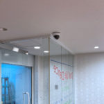防犯対策、名古屋市中区、店舗内の安全を図るための監視カメラ設置工事が完了。